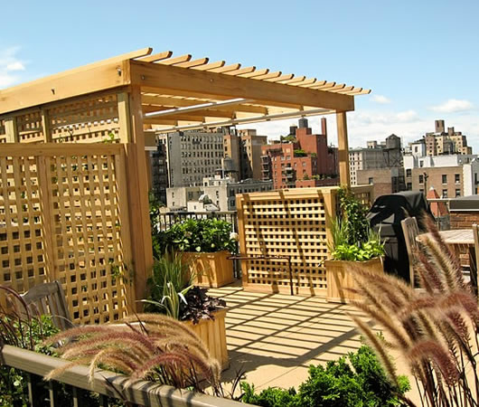 Seasonal plantings of gardens, planter boxes, and public spaces by the deck building specialists at all decked out nyc.