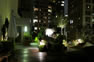 Planters with low-voltage custom lighting designs