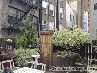 Private garden in Manhattan