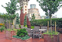 urban terraces and common spaces for Manhattan apartments